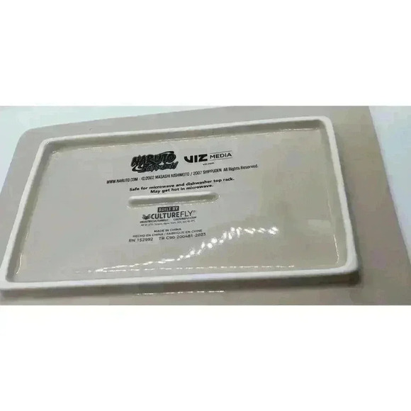 NIB Naruto Shippuden Ceramic Sushi Set Rare Anime Plate Bowl Chop Sticks NEW - Picture 8 of 10